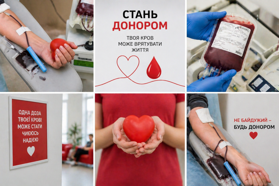 Стань донором — врятуй життя! 