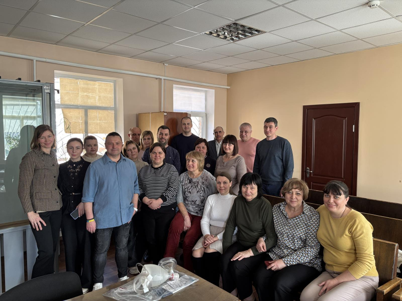 Директор КНП «Маловисківська лікарня» Андрій МАЩЕНКО провів навчання для працівників Маловисківського районного суду